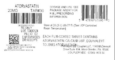 Label (Atorvastatin 20mg)